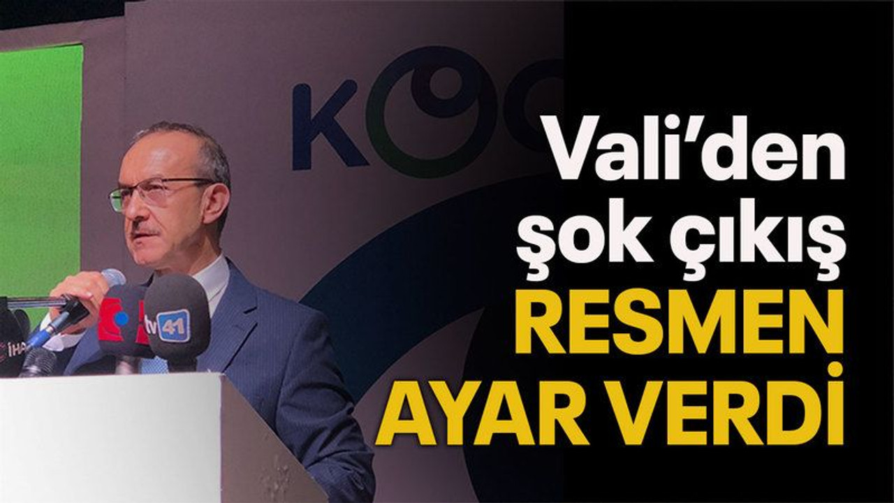 Vali’den şok çıkış RESMEN AYAR VERDİ